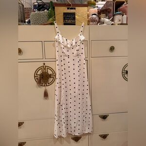 Old Navy Cream Dress with Black Dots